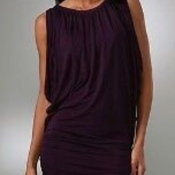 DVF Diane Von Furstenberg AZAHAR Black Jersey Tunic Mini Dress Top - Picture 2 of 10